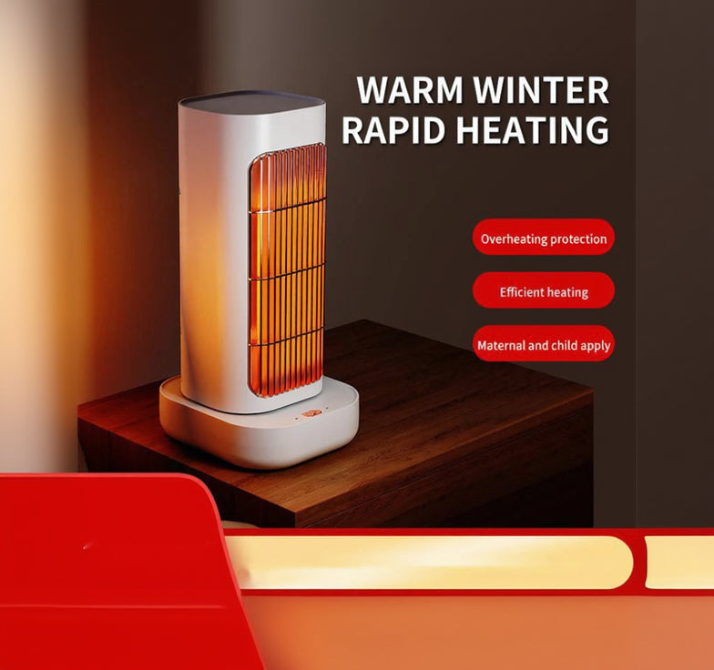 HOMFISH Wall-Mounted Electric Space Heater – Compact Warm Air Blower for Home & Office