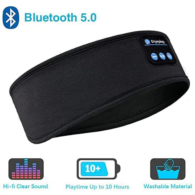 Wireless Bluetooth Sleep Headband Headphones – Soft Music Headband for Sleeping, Sports & Relaxation