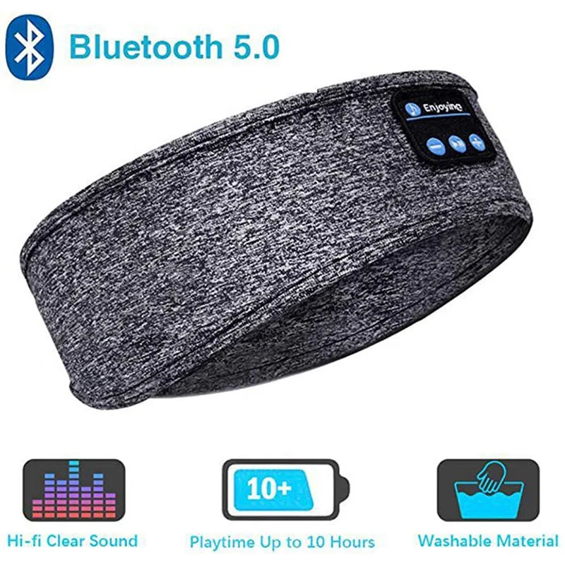 Wireless Bluetooth Sleep Headband Headphones – Soft Music Headband for Sleeping, Sports & Relaxation